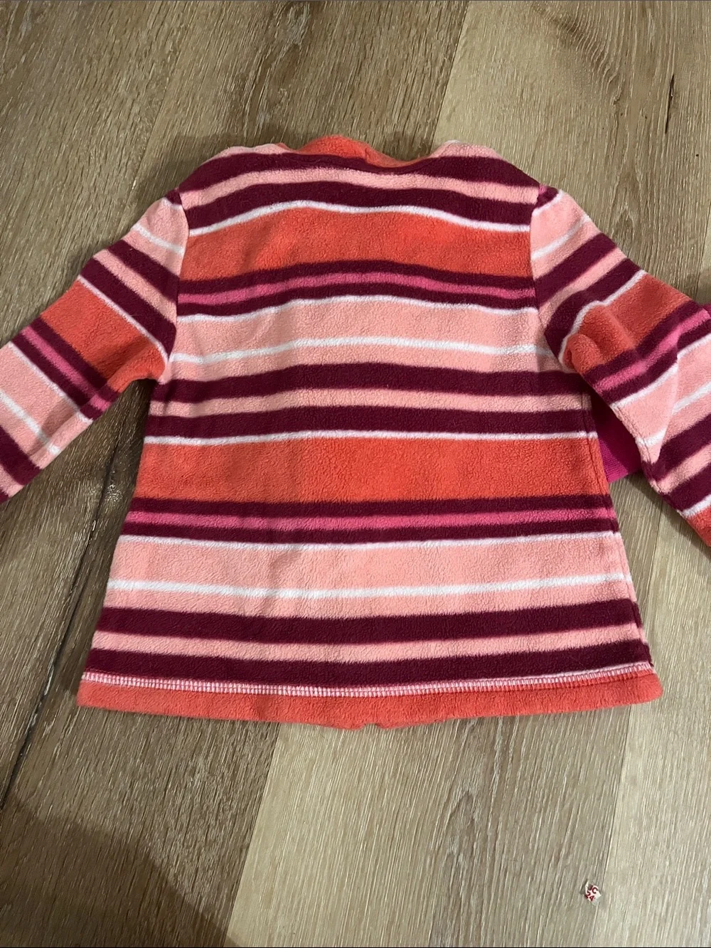Girls' Multi-Stripe Hooded Fleece & Pink Hooded Jacket Set